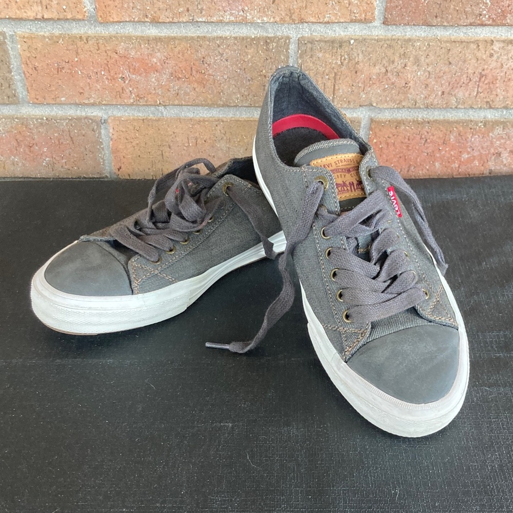 Levi's 501 Casual Gray Canvas Sneakers